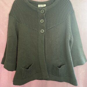 Cato Women's Gray Button-Up Cardigan